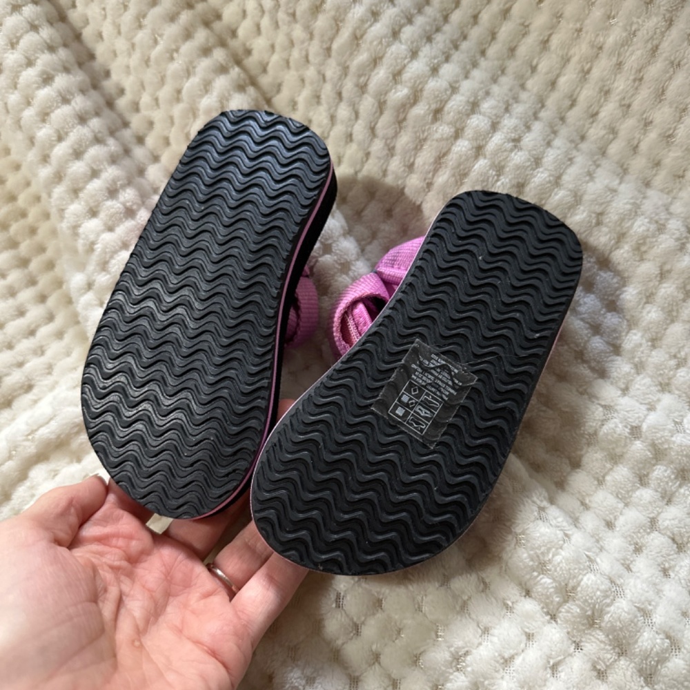 Baby Girl Zara inspired color block sandals size 8 - Picture 3 of 4